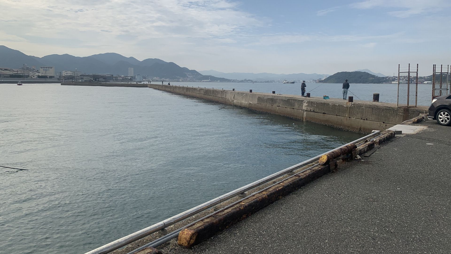 片上堤防の南側メイン波止