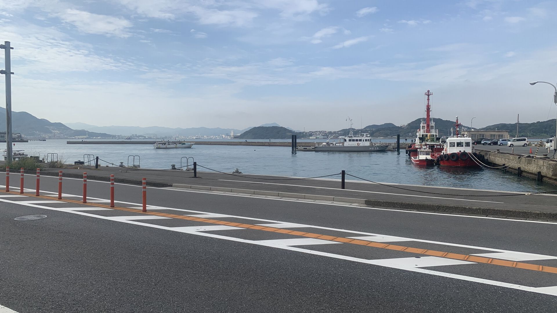 片上堤防の全景写真